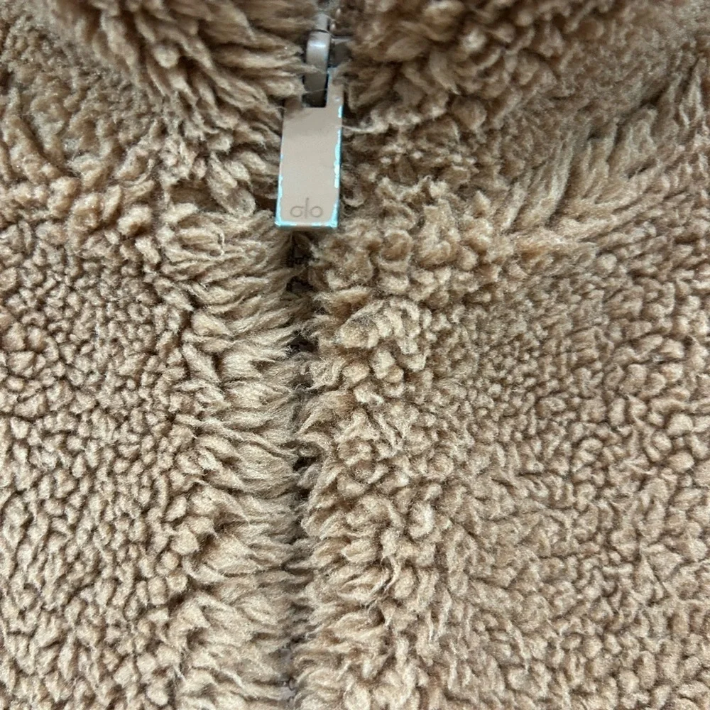 Alo Yoga Womens Foxy Sherpa Jacket Coat Full Zip